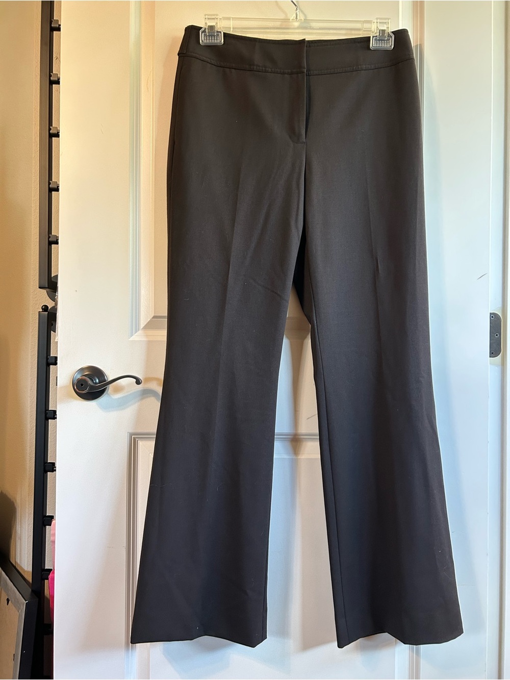 ANTONIO MELANI Black Boot-Cut Dress Pants